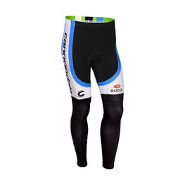 Cyklistické nohavice dlhé bez trakov - CANNONDALE 2013 WNT - čierna/biela/svetlo modrá