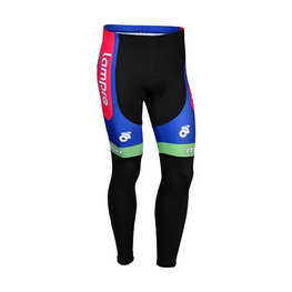 Cyklistické nohavice dlhé bez trakov - LAMPRE 2013 WINTER - modrá/ružová/čierna