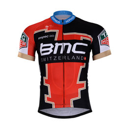 Cyklistický dres s krátkym rukávom - BMC 2018 - červená/čierna