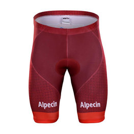 Cyklistické nohavice krátke bez trakov - KATUSHA 2018 - bordová/červená