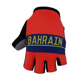 Cyklistické rukavice krátkoprsté - BAHRAIN MERIDA 2018 - modrá/červená