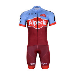 BONAVELO Cyklistický krátky dres a krátke nohavice - KATUSHA 2018 - bordová/modrá