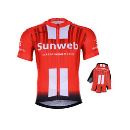 BONAVELO Cyklistický mega set - SUNWEB 2019 - červená/čierna