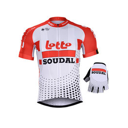 BONAVELO Cyklistický mega set - LOTTO SOUDAL 2019 - biela/červená