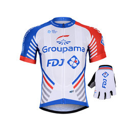 BONAVELO Cyklistický mega set - GROUPAMA FDJ 2019 - biela/červená/modrá
