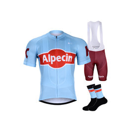 BONAVELO Cyklistický mega set - KATUSHA 2019 - modrá/bordová