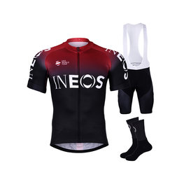 BONAVELO Cyklistický mega set - INEOS 2019 - bordová/čierna