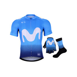 BONAVELO Cyklistický mega set - MOVISTAR 2019 - modrá