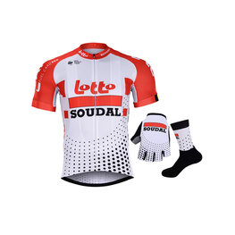 BONAVELO Cyklistický mega set - LOTTO SOUDAL 2019 - biela/červená