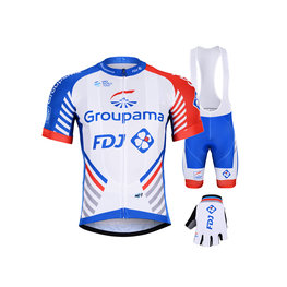 BONAVELO Cyklistický mega set - GROUPAMA FDJ 2019 - červená/modrá/biela