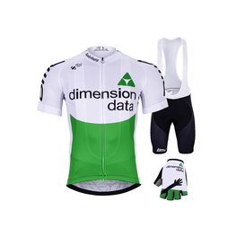 BONAVELO Cyklistický mega set - DIMENSION DATA 2019 - zelená/čierna/biela