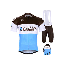 BONAVELO Cyklistický mega set - AG2R 2019 - modrá/biela/hnedá