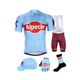 BONAVELO Cyklistický mega set - KATUSHA 2019 - modrá/bordová