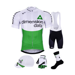 BONAVELO Cyklistický mega set - DIMENSION DATA 2019 - čierna/biela/zelená
