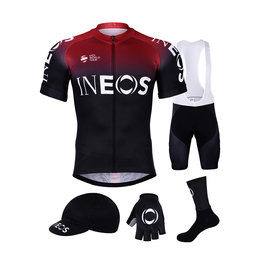 BONAVELO Cyklistický mega set - INEOS 2019 - bordová/čierna