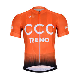 BONAVELO Cyklistický dres s krátkym rukávom - CCC 2019 KIDS - oranžová