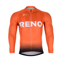 BONAVELO Cyklistický dres s dlhým rukávom letný - CCC RENO 2019 SUMMER - oranžová