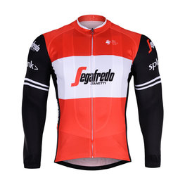 BONAVELO Cyklistický dres s dlhým rukávom letný - TREK 2019 SUMMER - červená