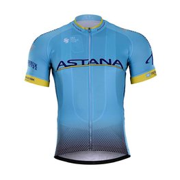 BONAVELO Cyklistický dres s krátkym rukávom - ASTANA 2019  - svetlo modrá