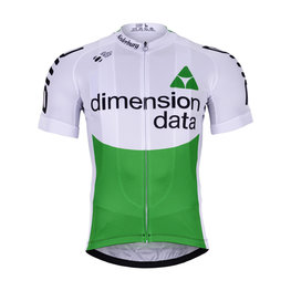 BONAVELO Cyklistický dres s krátkym rukávom - DIMENSION DATA 2019  - zelená/biela