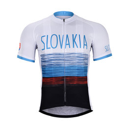 BONAVELO Cyklistický dres s krátkym rukávom - SLOVAKIA 2019 - čierna/biela