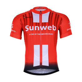 BONAVELO Cyklistický dres s krátkym rukávom - SUNWEB 2019 - červená