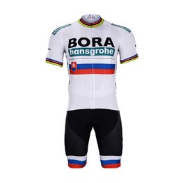 BONAVELO Cyklistický krátky dres a krátke nohavice - BORA UCI 2019 - čierna/biela