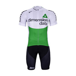BONAVELO Cyklistický krátky dres a krátke nohavice - DIMENSION DATA 2019 - zelená/čierna/biela