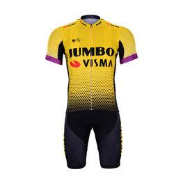 BONAVELO Cyklistický krátky dres a krátke nohavice - JUMBO-VISMA 2019 - čierna/žltá