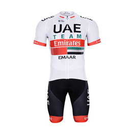 BONAVELO Cyklistický krátky dres a krátke nohavice - UAE 2019 - čierna/biela