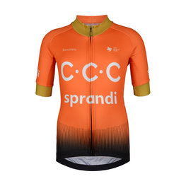 BONAVELO Cyklistický dres s krátkym rukávom - CCC 2020 KIDS - oranžová