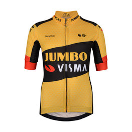 BONAVELO Cyklistický dres s krátkym rukávom - JUMBO-VISMA '20 KIDS - čierna/žltá