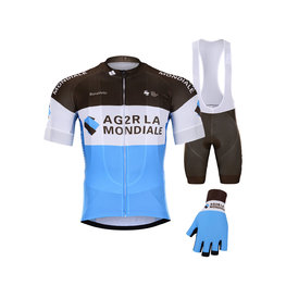 BONAVELO Cyklistický mega set - AG2R 2020 - biela/modrá/hnedá