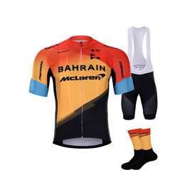 BONAVELO Cyklistický mega set - BAHRAIN MCLAREN 2020 - žltá/červená/čierna
