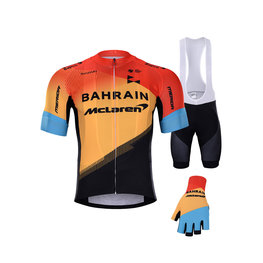 BONAVELO Cyklistický mega set - BAHRAIN MCLAREN 2020 - žltá/červená/čierna