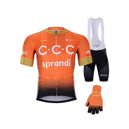 BONAVELO Cyklistický mega set - CCC 2020 - čierna/oranžová