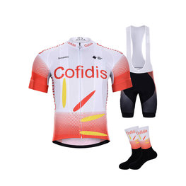 BONAVELO Cyklistický mega set - COFIDIS 2020 - čierna/biela/červená