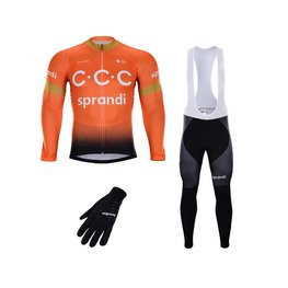 BONAVELO Cyklistický mega set - CCC 2020 WNT - oranžová/čierna