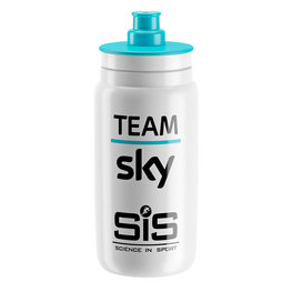 Cyklistická fľaša na vodu - TEAM SKY 2018 550 ml - biela/svetlo modrá