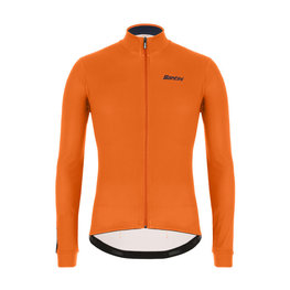 SANTINI Cyklistický dres s dlhým rukávom zimný - COLORE WINTER - oranžová