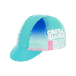 SANTINI Cyklistická čiapka - LA VUELTA 2019 - ružová/biela/svetlo modrá