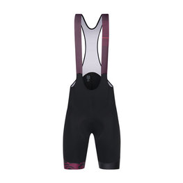 SANTINI Cyklistické nohavice krátke s trakmi - LA VUELTA 2018 - čierna/fialová