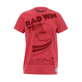 SANTINI Cyklistické tričko s krátkym rukávom - UCI STORY - červená/viacfarebná