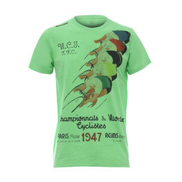 SANTINI Cyklistické tričko s krátkym rukávom - UCI STORY - zelená/viacfarebná