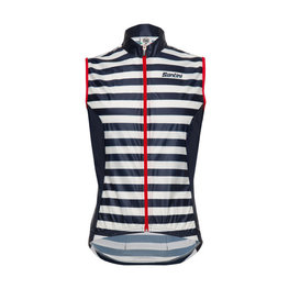 SANTINI Cyklistická vesta - LA VUELTA 2018 - modrá/biela
