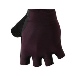 SANTINI Cyklistické rukavice krátkoprsté - SOFFIO - čierna/bordová