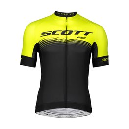 SCOTT Cyklistický dres s krátkym rukávom - RC PRO 2019 - čierna/žltá
