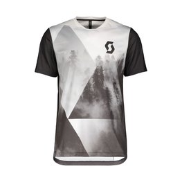 SCOTT Cyklistický dres s krátkym rukávom - TRAIL FLOW PRO - biela/šedá