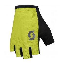 SCOTT Cyklistické rukavice krátkoprsté - ASPECT SPORT GEL SF - čierna/žltá