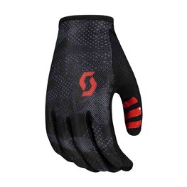 SCOTT Cyklistické rukavice dlhoprsté - TRACTION LF - čierna/červená